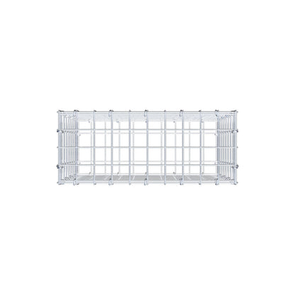Schanskorf 50 cm x 40 cm x 20 cm (L x H x D), maaswijdte 5 cm x 5 cm, C-ring
