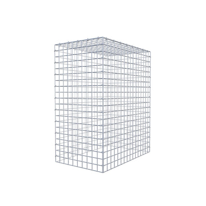 Type 3 oplegkorf 100 cm x 80 cm x 50 cm (L x H x D), maaswijdte 5 cm x 5 cm, C-ring