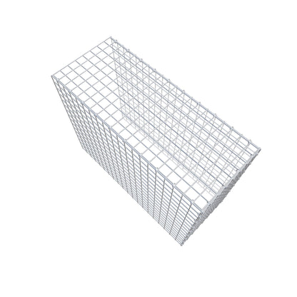 Mounted gabion type 4 100 cm x 80 cm x 40 cm (L x H x D), mesh size 5 cm x 5 cm, C-ring