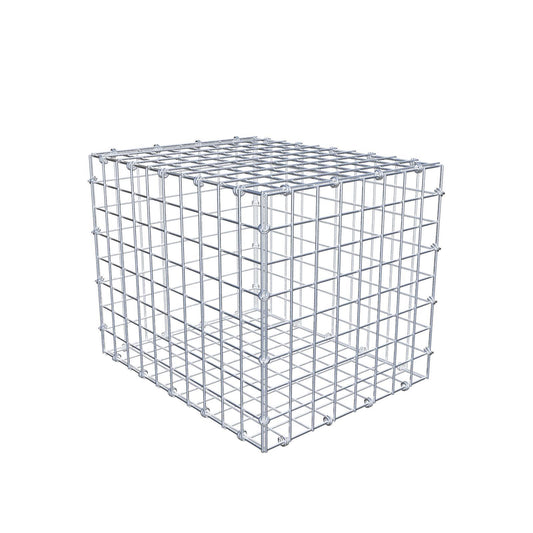 Gabion 50 cm x 40 cm x 40 cm (L x H x D), maskestørrelse 5 x 5 cm, spiralring