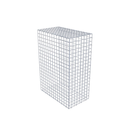 Mounted gabion type 2 100 cm x 70 cm x 40 cm (L x H x D), mesh size 5 cm x 5 cm, C-ring