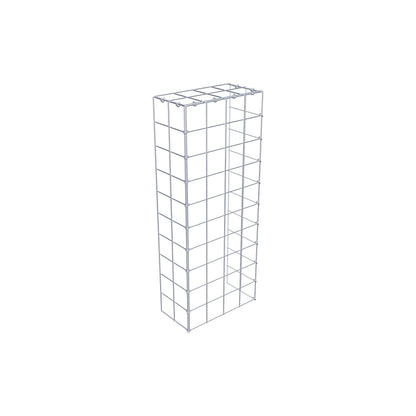 Gabião Tipo 4 100 cm x 20 cm x 40 cm (C x A x P), malhagem 10 cm x 10 cm, anel C