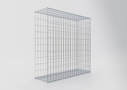 Aangegroeide schanskorf type 2 100 cm x 100 cm x 30 cm (L x H x D), maaswijdte 5 cm x 10 cm, spiraal