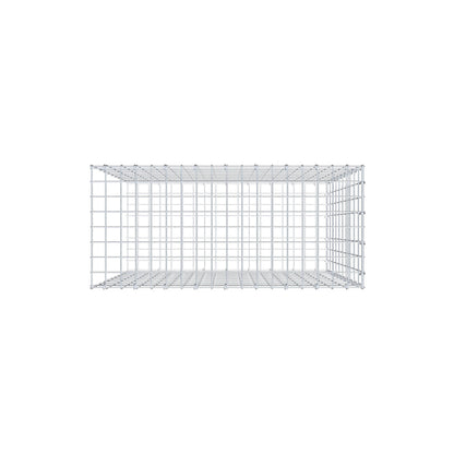 Monteret gabion type 2 100 cm x 90 cm x 40 cm, maskestørrelse 5 cm x 10 cm, C-ring