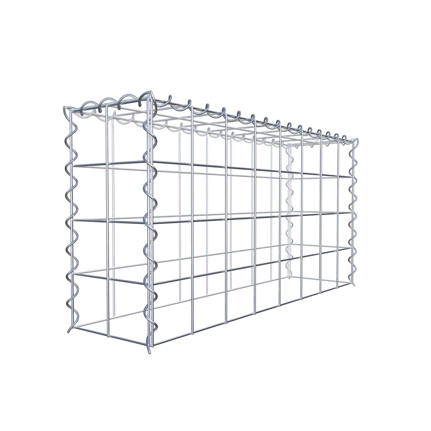 Add-on schanskorf type 3 80 cm x 40 cm x 20 cm (L x H x D), maaswijdte 10 cm x 10 cm, spiraalvormig