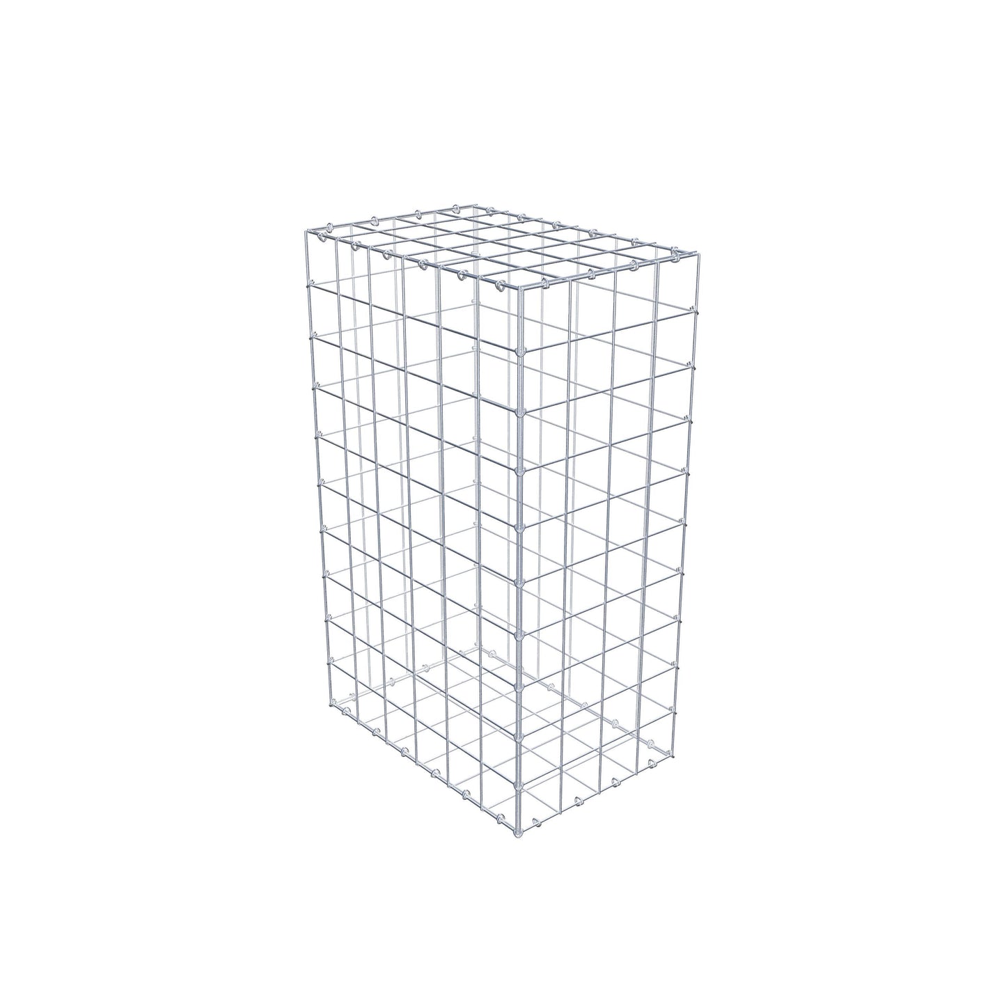 Schanskorf 100 cm x 60 cm x 40 cm (L x H x D), maaswijdte 10 cm x 10 cm, C-ring