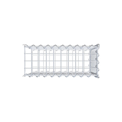 Opvokset gabion type 2 50 cm x 40 cm x 20 cm (L x H x D), maskestørrelse 5 cm x 5 cm, spiral