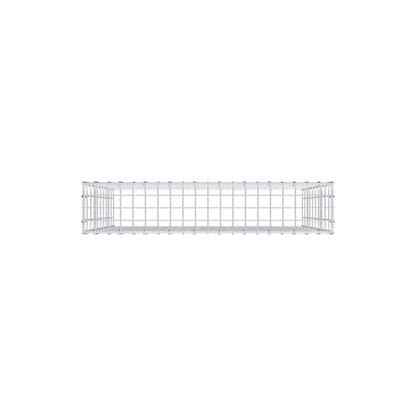 Typ 3 påbyggnadsgabion 100 cm x 100 cm x 20 cm (L x H x D), maskstorlek 5 cm x 10 cm, C-ring