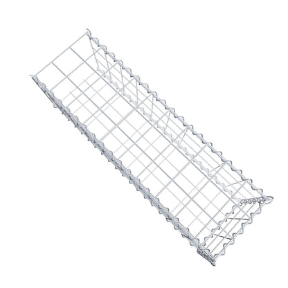 Add-on schanskorf type 2 100 cm x 30 cm x 30 cm (L x H x D), maaswijdte 10 cm x 10 cm, spiraal