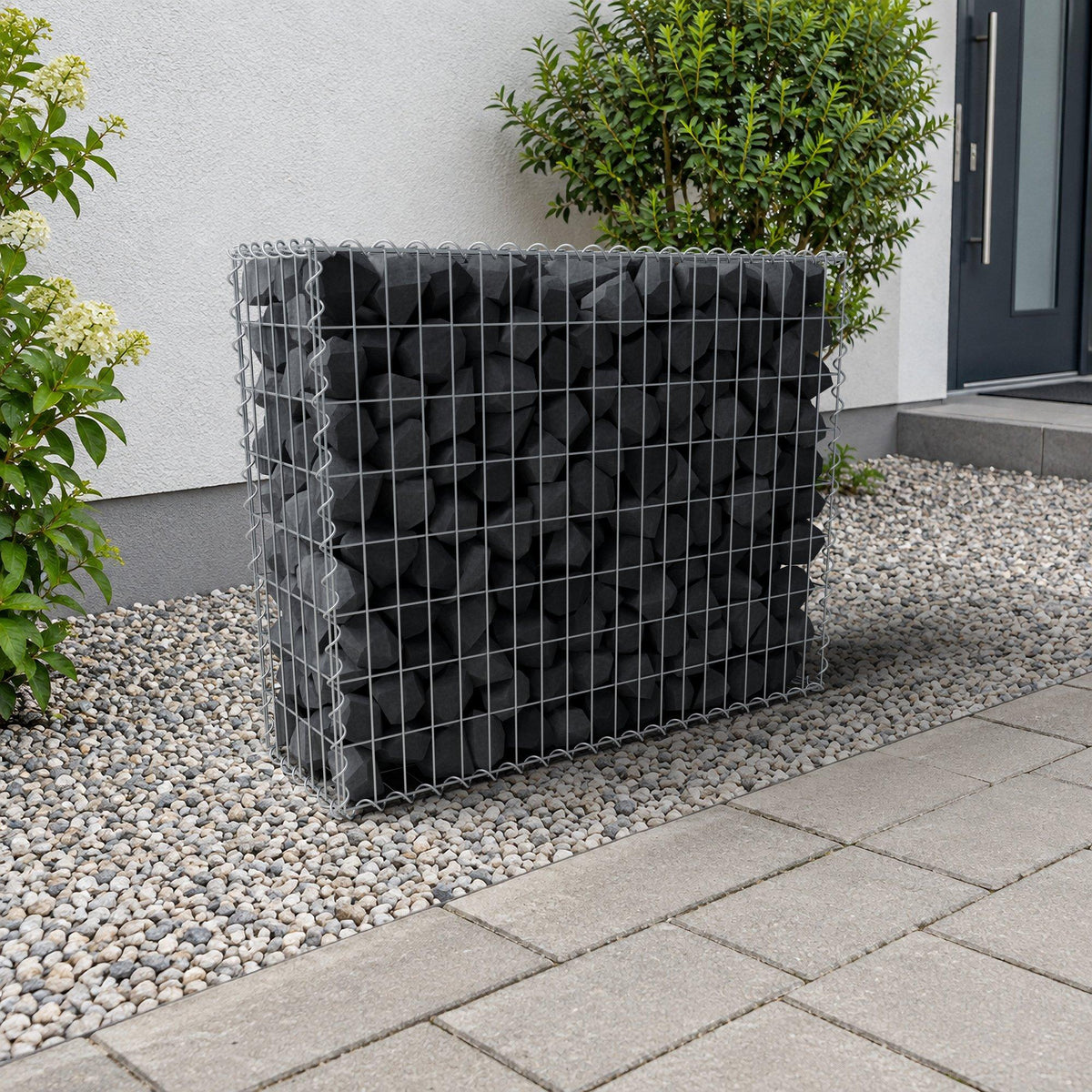 Gabion 100 cm x 80 cm x 30 cm (L x H x D), maskstorlek 5 cm x 10 cm, spiral