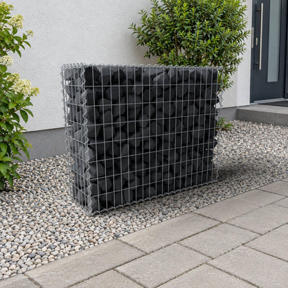 Gabion 100 cm x 80 cm x 30 cm (L x H x D), maskstorlek 5 cm x 10 cm, spiral