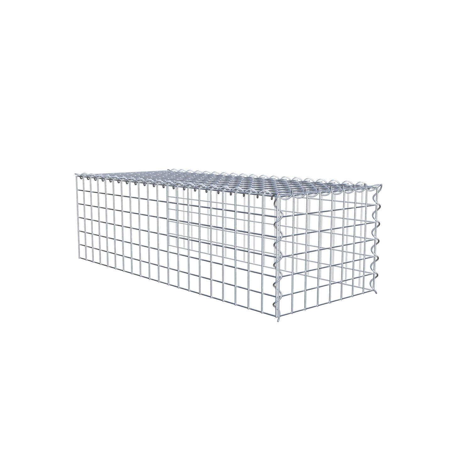 Gavión complementario tipo 4 100 cm x 30 cm x 40 cm (L x A x P), malla 5 cm x 5 cm, espiral