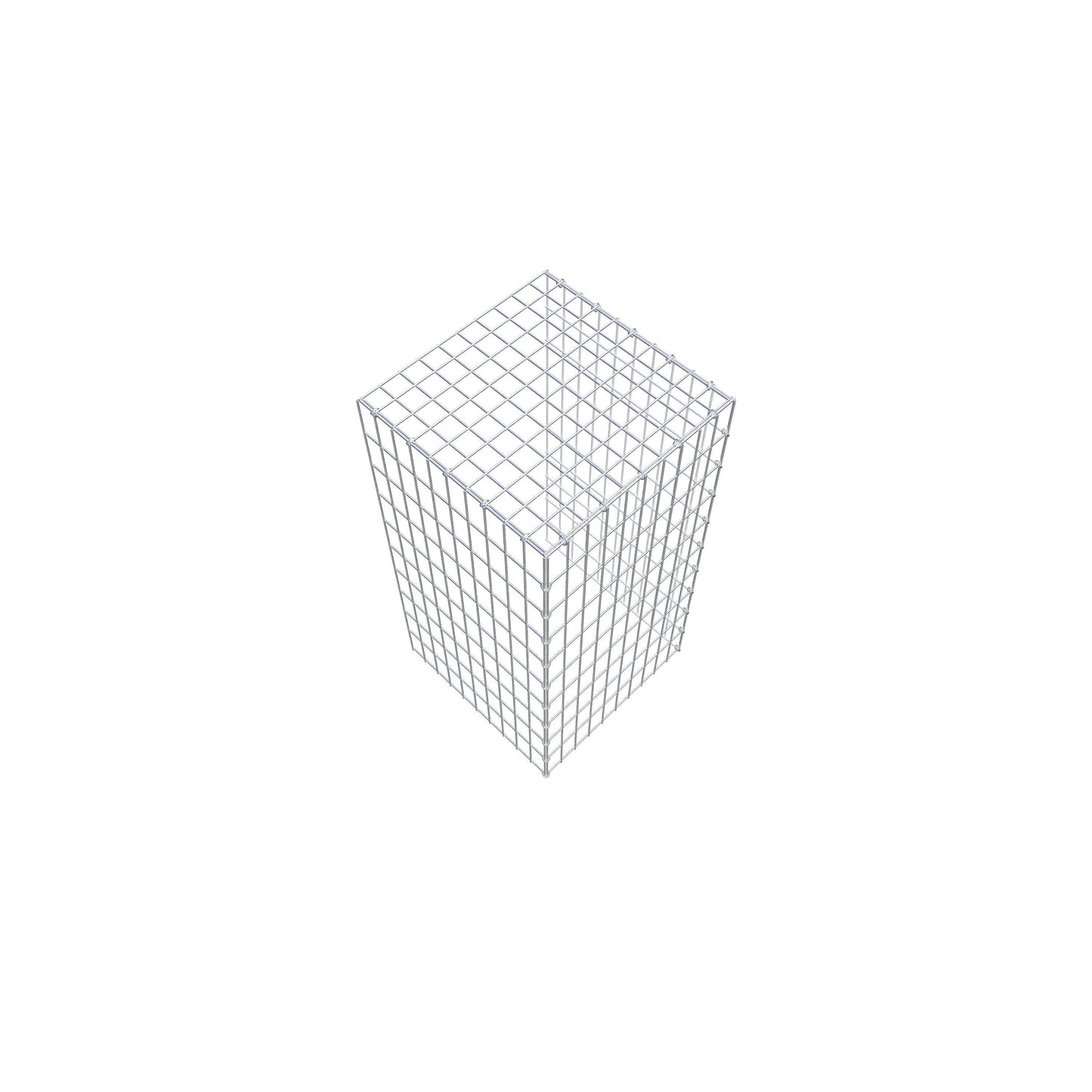 Gavión adicional tipo 4 100 cm x 50 cm x 50 cm (L x A x P), malla 5 cm x 10 cm, anillo en C