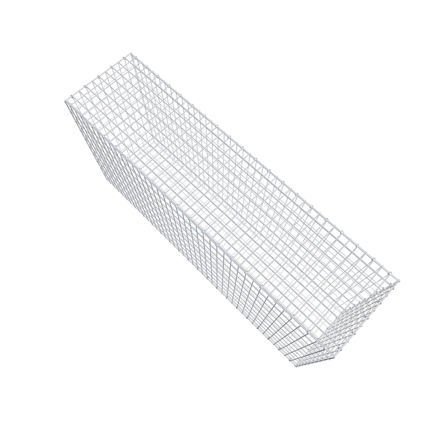 Gavión 200 cm x 100 cm x 50 cm (L x A x P), luz de malla 5 cm x 10 cm, anillo en C
