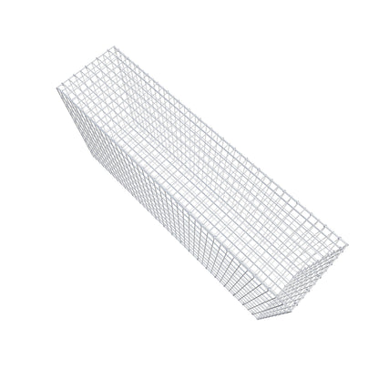 Gavión 200 cm x 100 cm x 50 cm (L x A x P), luz de malla 5 cm x 10 cm, anillo en C