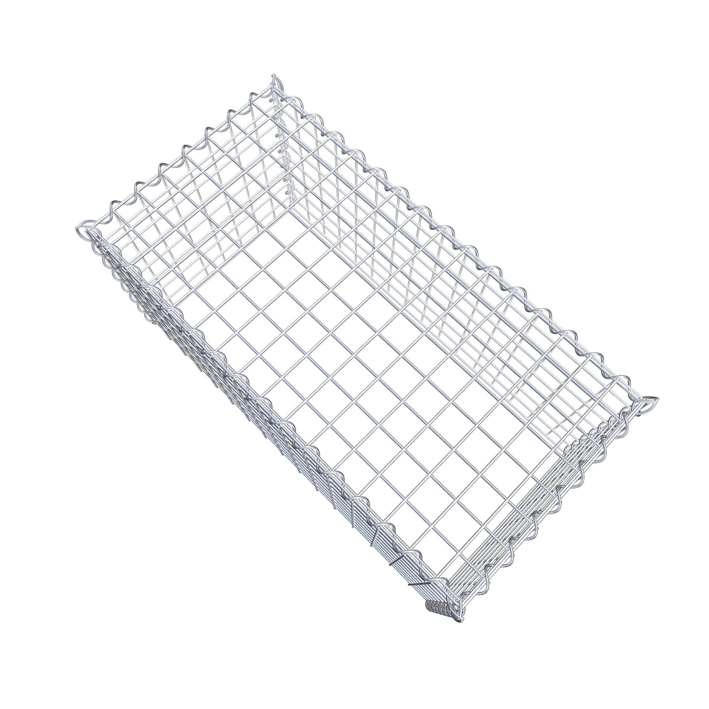Gabião Tipo 3 80 cm x 40 cm x 40 cm (C x A x P), malhagem 5 cm x 5 cm, espiral