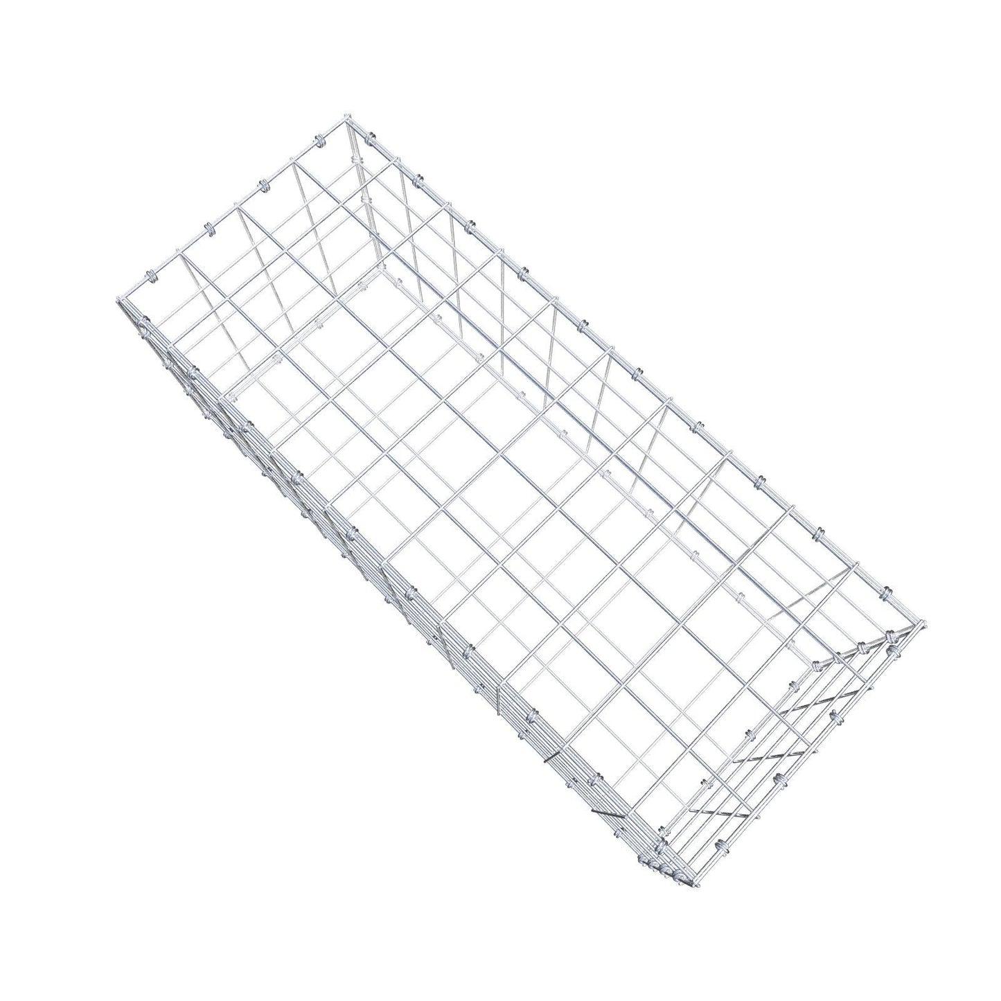 Schanskorf 100 cm x 40 cm x 40 cm (L x H x D), maaswijdte 10 x 10 cm, spiraalring