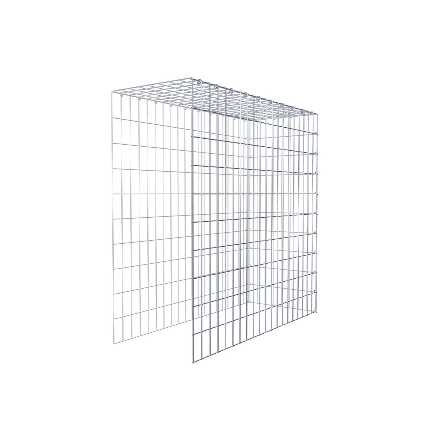 Fourche rapportée type 4 100 cm x 100 cm x 40 cm (L x H x P), mailles 5 cm x 10 cm, anneau C