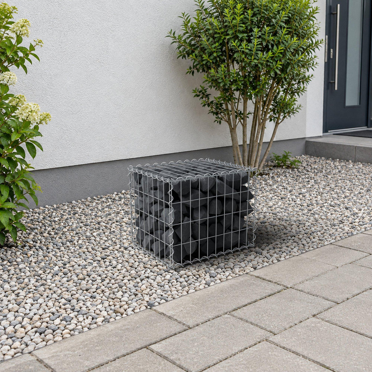Gabion 50 cm x 40 cm x 40 cm (L x H x P), mailles 5 cm x 10 cm, spirale