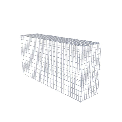 Gavión adicional tipo 4 200 cm x 100 cm x 50 cm (L x A x P), malla 5 cm x 10 cm, anillo en C