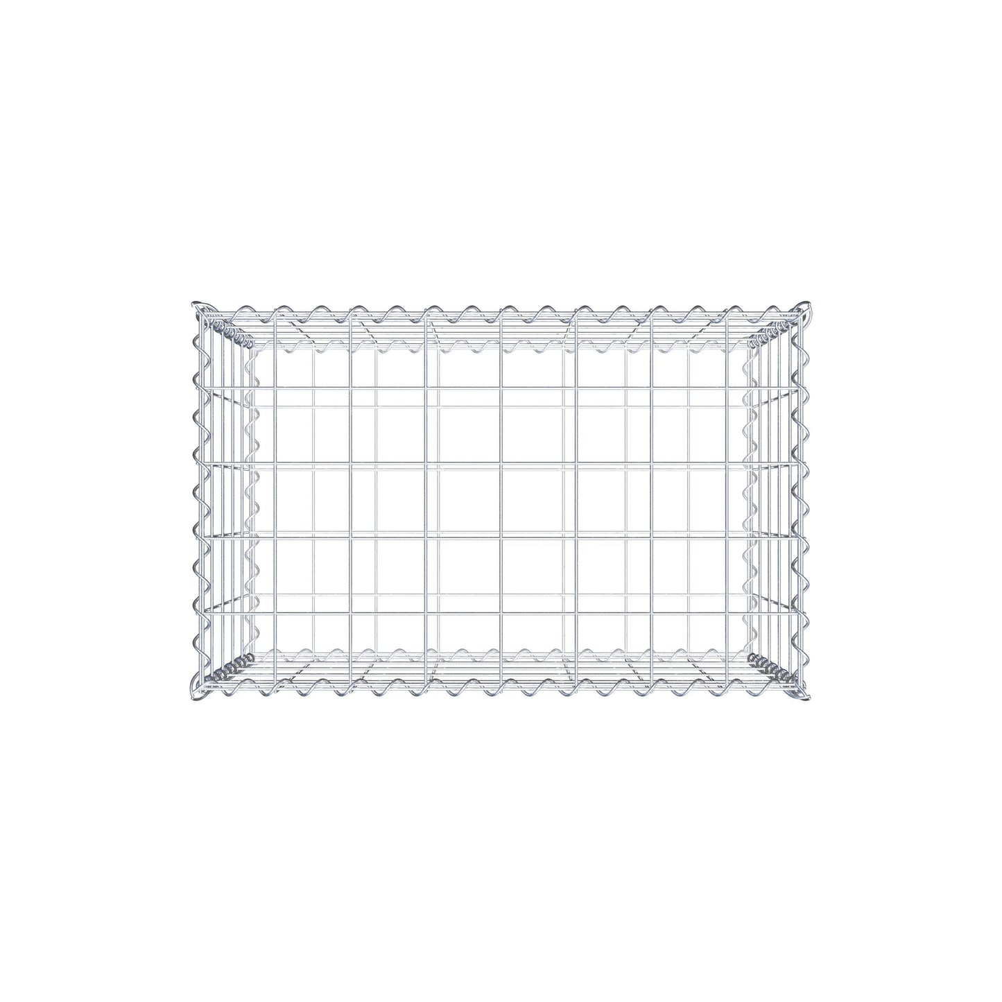 Schanskorf 80 cm x 50 cm x 50 cm (L x H x D), maaswijdte 10 cm x 10 cm, spiraal