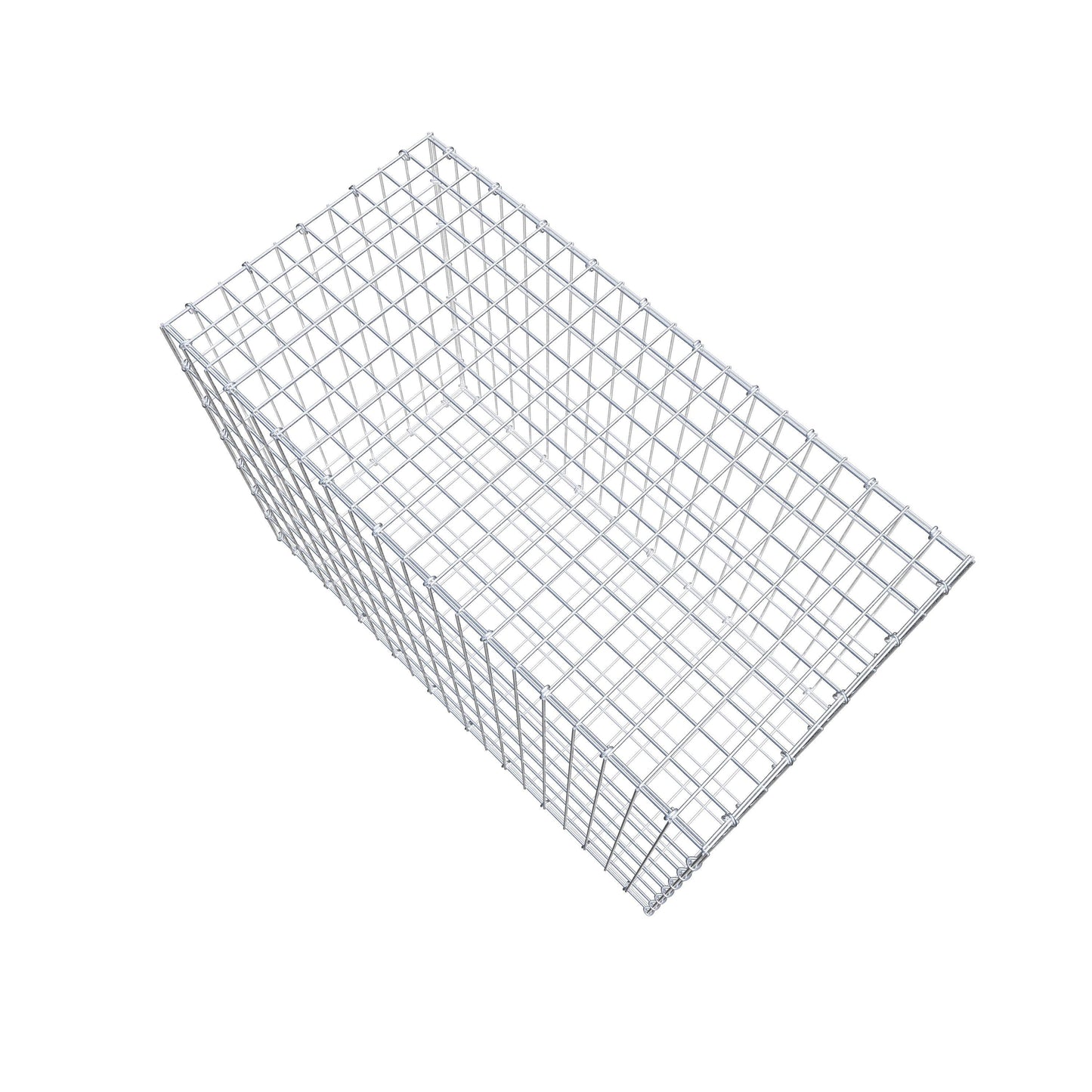 Schanskorf 100 cm x 70 cm x 50 cm (L x H x D), maaswijdte 5 cm x 10 cm, C-ring