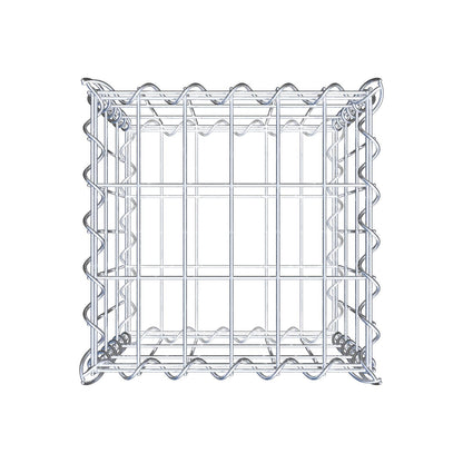 Gabion 30 cm x 30 cm x 30 cm (L x H x P), mailles 5 cm x 10 cm, spirale