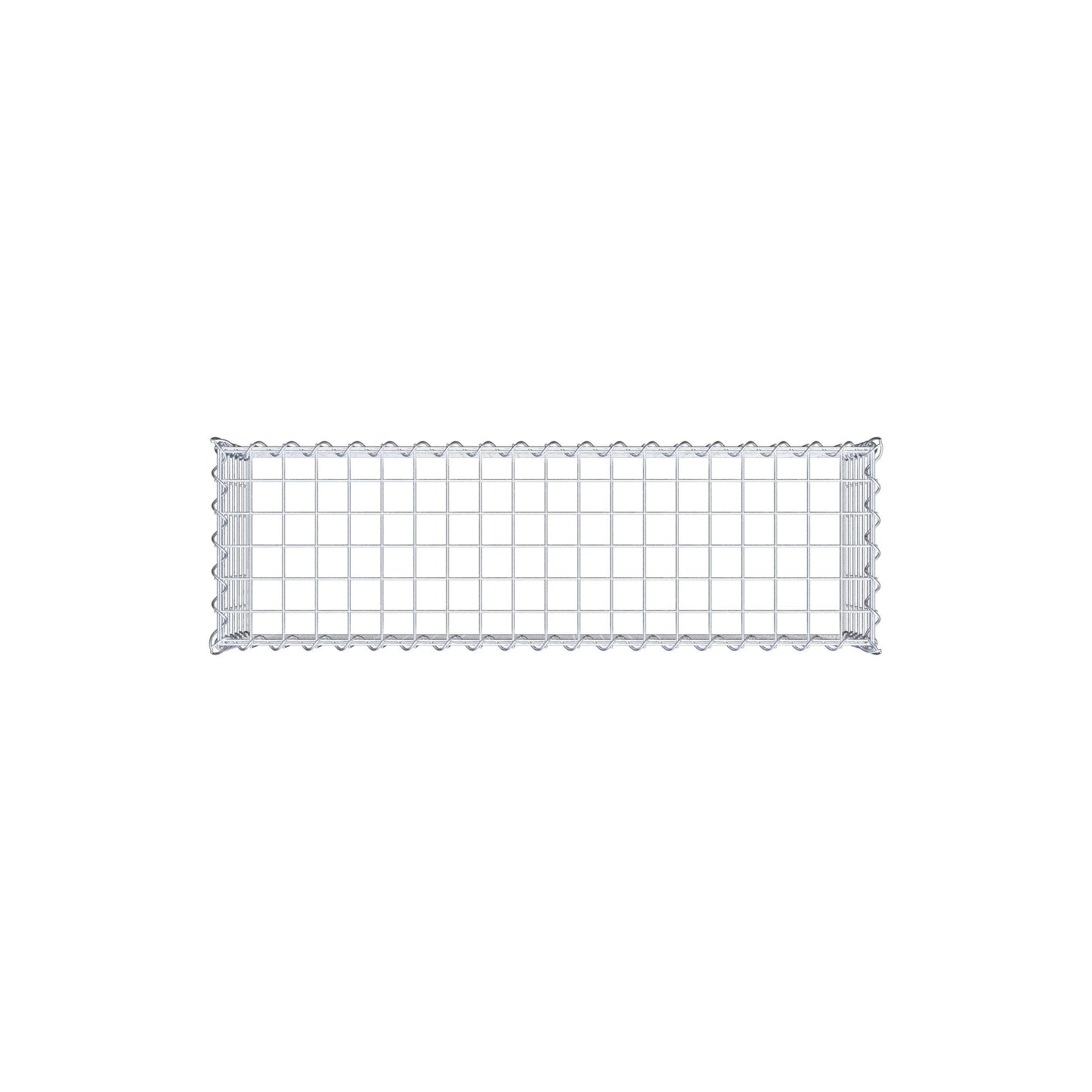 Aangegroeide schanskorf type 3 100 cm x 30 cm x 30 cm (L x H x D), maaswijdte 5 cm x 5 cm, spiraal