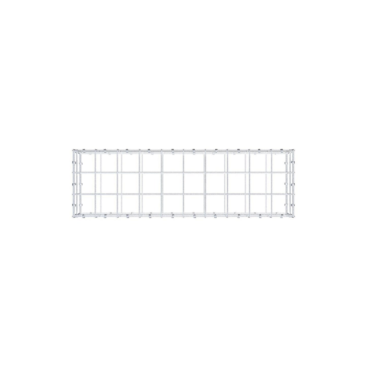 Schanskorf 100 cm x 20 cm x 30 cm (L x H x D), maaswijdte 10 x 10 cm, spiraalring