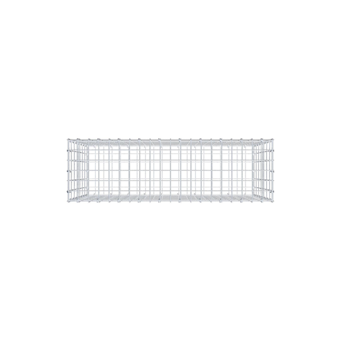 Schanskorf 100 cm x 70 cm x 30 cm (L x H x D), maaswijdte 5 cm x 10 cm, C-ring