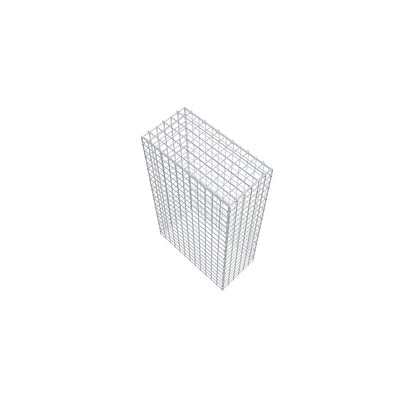 Gavión complementario de tipo 3 100 cm x 60 cm x 30 cm (largo x alto x fondo), malla 5 cm x 5 cm, anillo en C