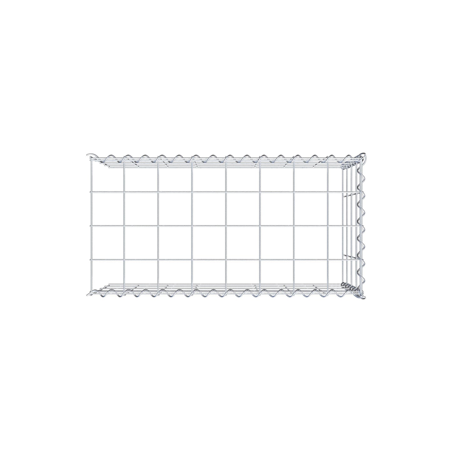 Add-on schanskorf type 4 80 cm x 40 cm x 40 cm (L x H x D), maaswijdte 10 cm x 10 cm, spiraal