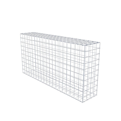 Gabione 200 cm x 100 cm x 40 cm (L x H x T), Maschenweite 10 x 10 cm, Spiralring