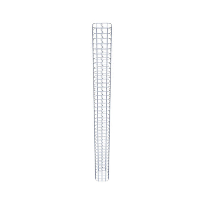 Colonna rettangolare in gabbione zincato a caldo, 17 cm x 17 cm, altezza 200 cm, MW 5 cm x 5 cm