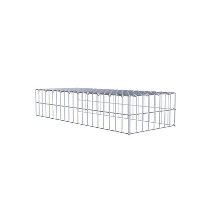 Opzetpaal type 4 100 cm x 20 cm x 40 cm (L x H x D), maaswijdte 5 cm x 10 cm, C-ring