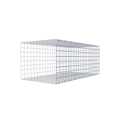 Opzetpaal type 2 100 cm x 40 cm x 50 cm (L x H x D), maaswijdte 5 cm x 5 cm, C-ring