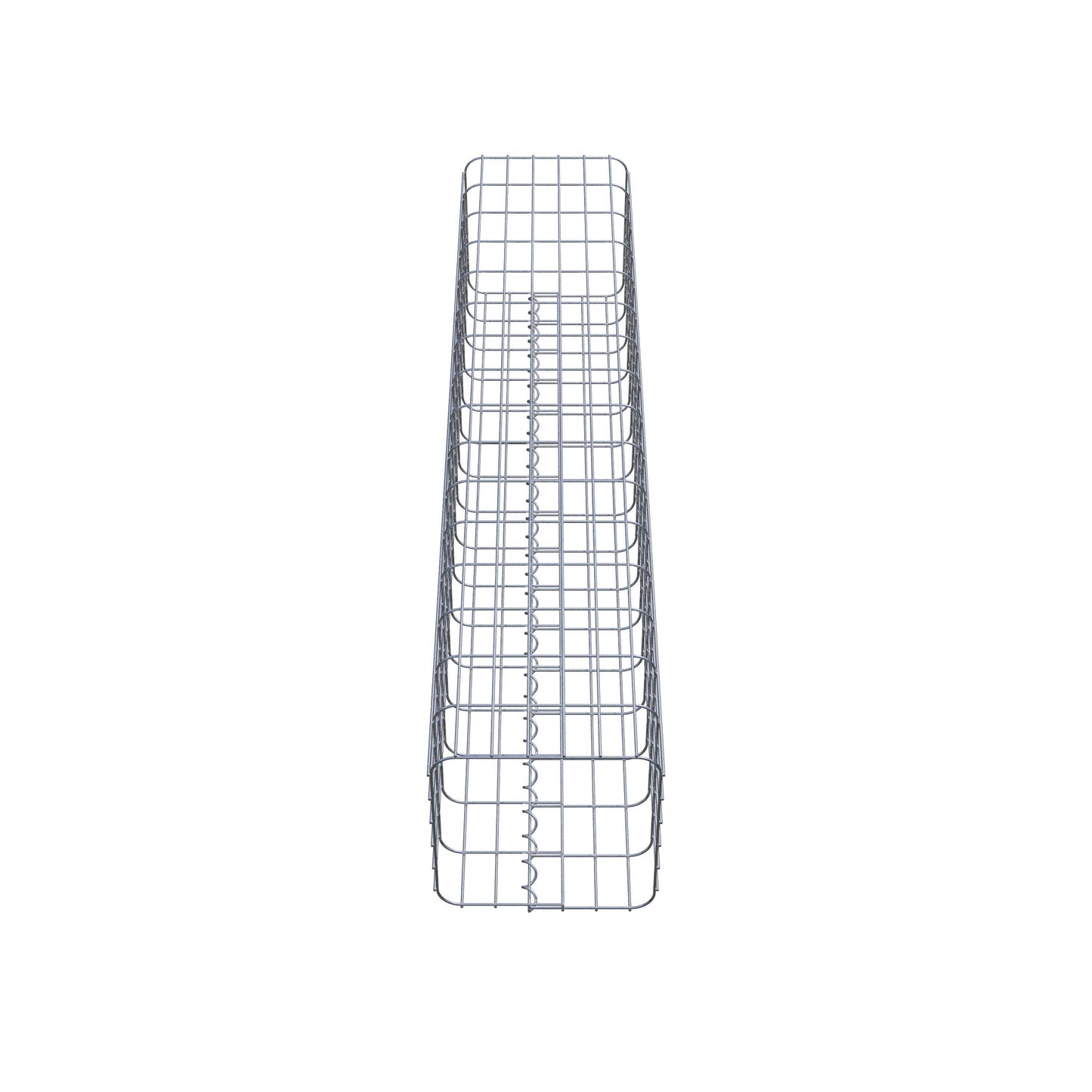 Gabionpelare vinkelrät 32 cm x 32 cm, 160 cm höjd, MW 5 cm x 10 cm