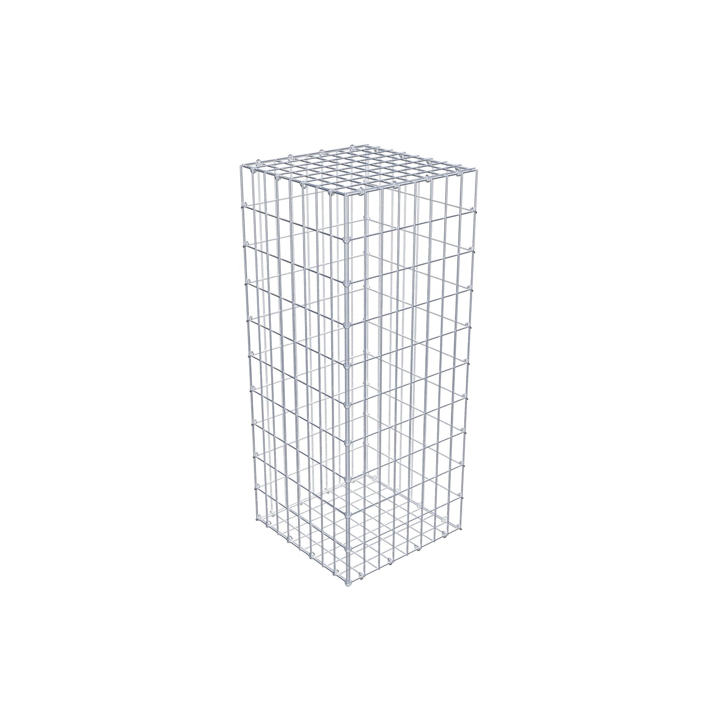 Gabbione 100 cm x 40 cm x 40 cm (L x H x P), maglia 5 cm x 10 cm, anello a C
