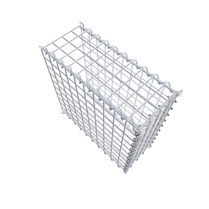 Gabion rapporté type 2 50 cm x 50 cm x 20 cm (L x H x P), mailles 5 cm x 5 cm, spirale