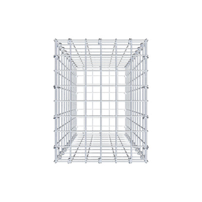 Gabião 100 cm x 30 cm x 40 cm (C x A x P), malhagem 5 cm x 10 cm, anel C