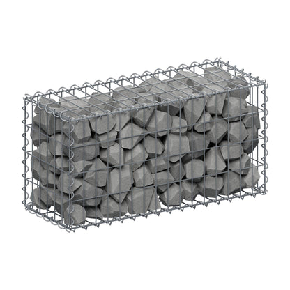 Gabion 80 cm x 40 cm x 30 cm (L x H x P), mailles 5 cm x 10 cm, spirale