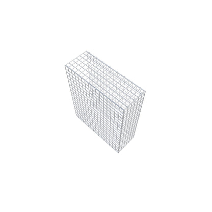 Mounted gabion type 2 100 cm x 80 cm x 30 cm (L x H x D), mesh size 5 cm x 5 cm, C-ring