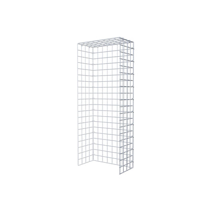 Monteret gabion type 4 100 cm x 20 cm x 40 cm (L x H x D), maskestørrelse 5 cm x 5 cm, C-ring