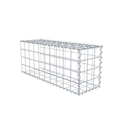 Aangegroeide schanskorf type 2 100 cm x 40 cm x 30 cm (L x H x D), maaswijdte 10 cm x 10 cm, spiraal