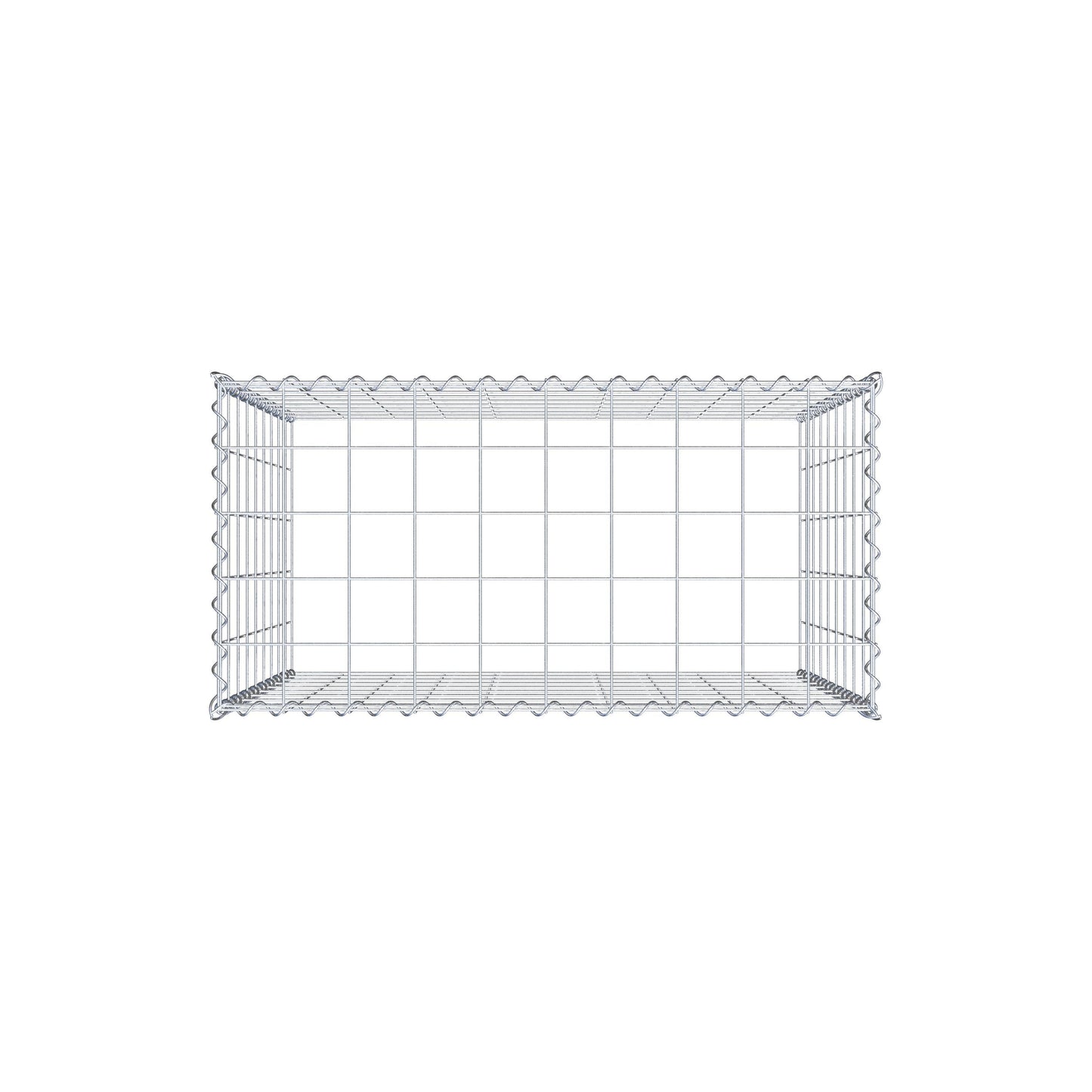 Add-on schanskorf type 3 100 cm x 90 cm x 50 cm (L x H x D), maaswijdte 10 cm x 10 cm, spiraal