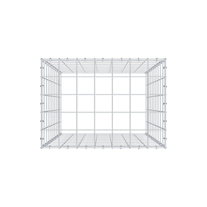 Mounted gabion type 3 100 cm x 70 cm x 50 cm (L x H x D), mesh size 10 cm x 10 cm, C-ring
