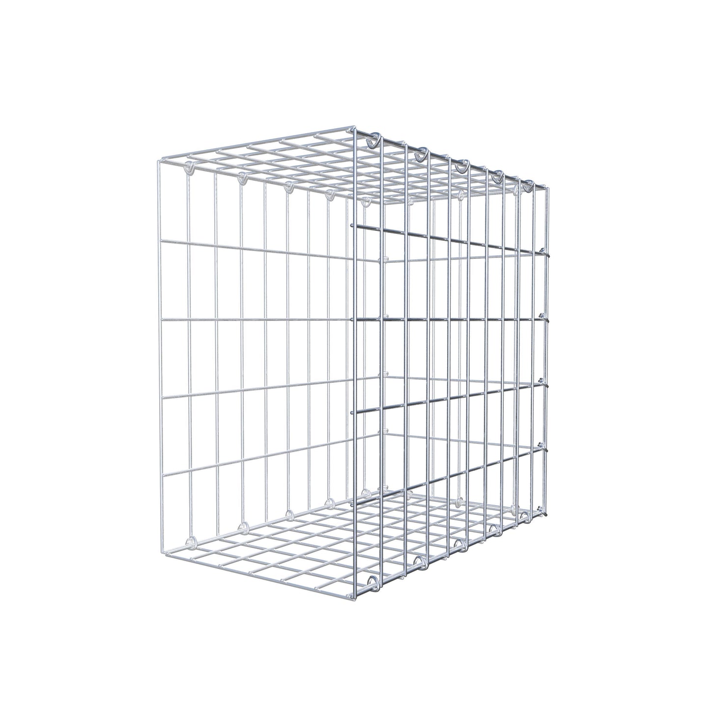 Anbaugabione Typ 2 50 cm x 50 cm x 30 cm, Maschenweite 5 cm x 10 cm, C-Ring