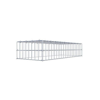 Type 3 oplegkorf 100 cm x 20 cm x 40 cm (L x H x D), maaswijdte 5 cm x 10 cm, C-ring
