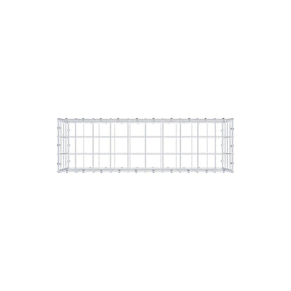 Schanskorf 100 cm x 40 cm x 30 cm (L x H x D), maaswijdte 10 x 10 cm, spiraalring