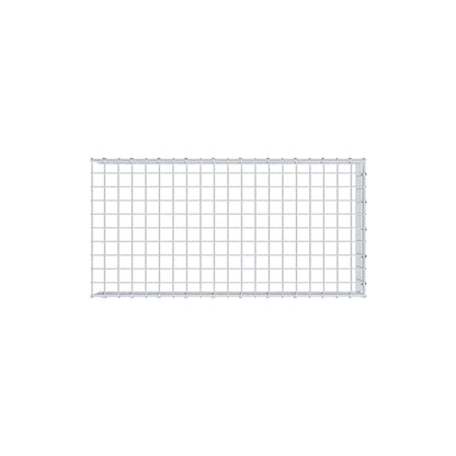 Type 4 oplegkorf 100 cm x 20 cm x 50 cm (L x H x D), maaswijdte 5 cm x 5 cm, C-ring